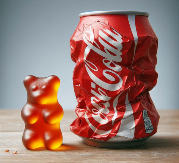 Resilienz Lebenskrise bewältigen – Gummibärchen vs. Cola-Dose